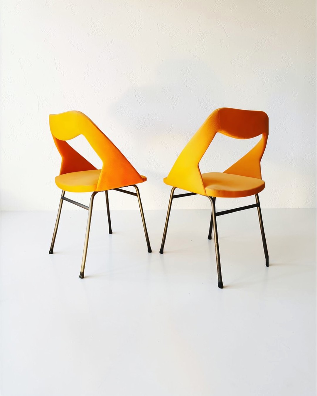 Lot de deux chaises Louis Paolozzi - Années 50/60