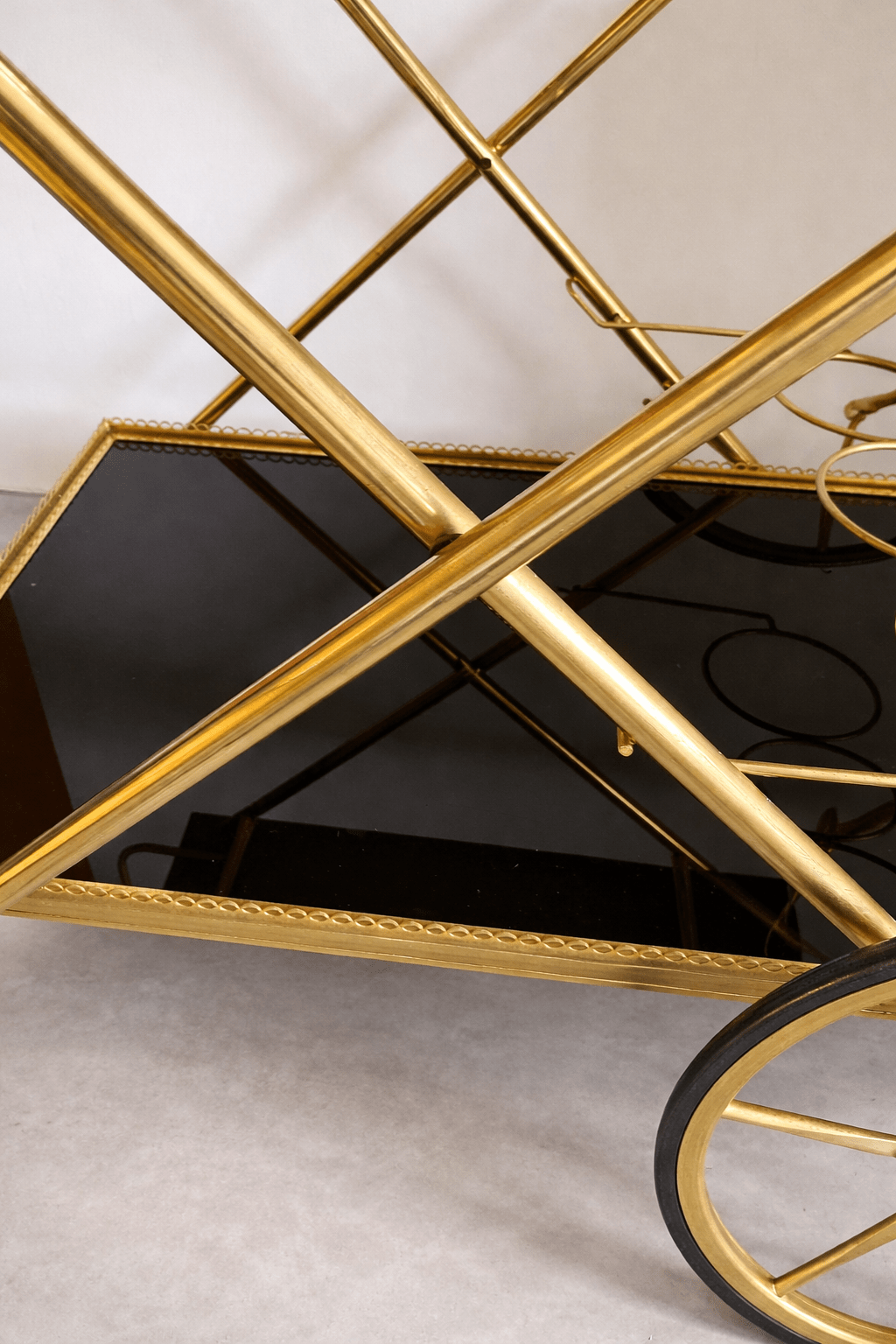 Desserte / bar vintage en laiton – 1972