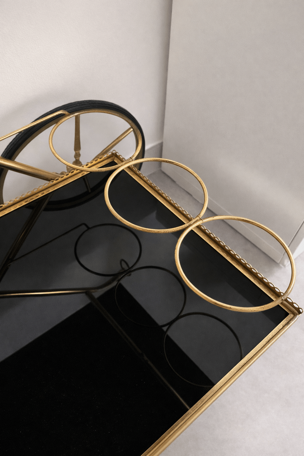 Desserte / bar vintage en laiton – 1972