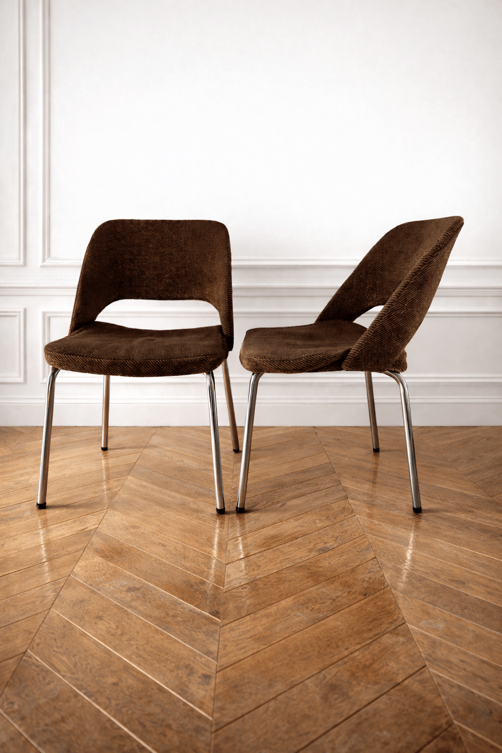 Chaise vintage marron - Années 60