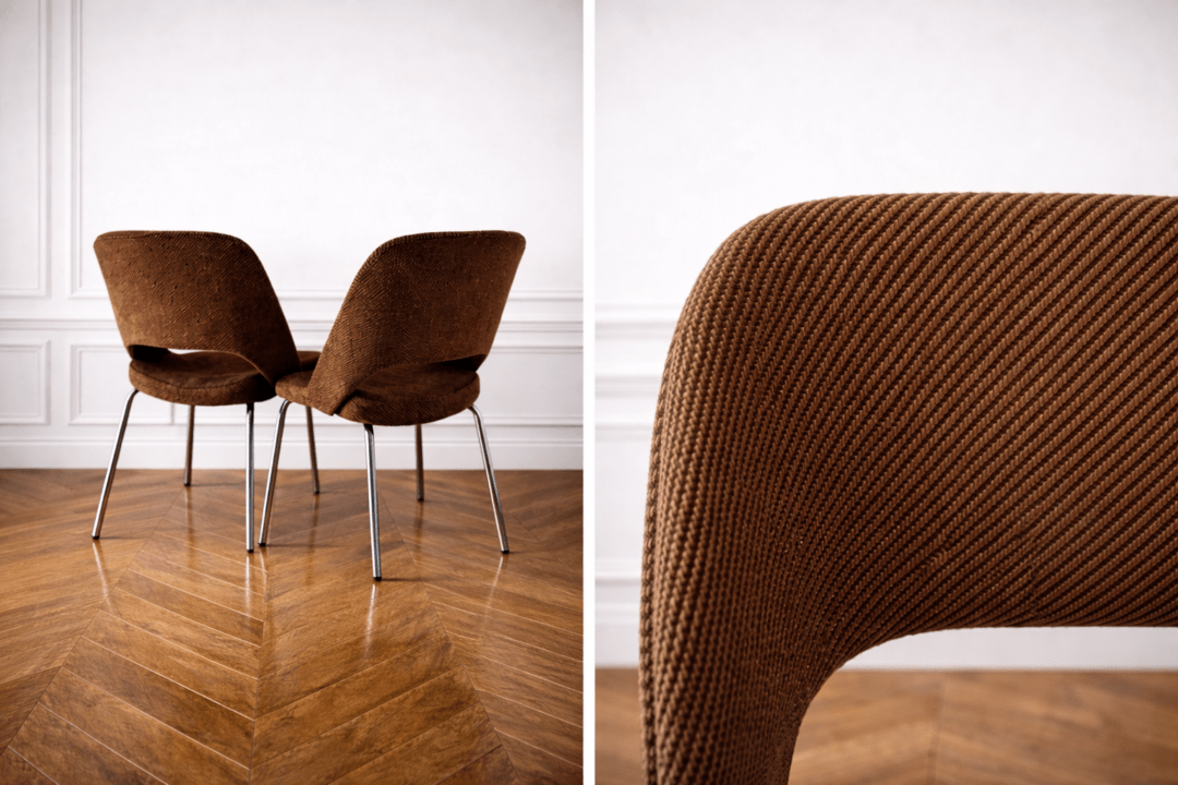 Chaise vintage marron - Années 60