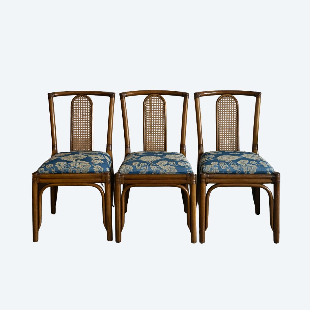 Chaises en rotin - Années 60