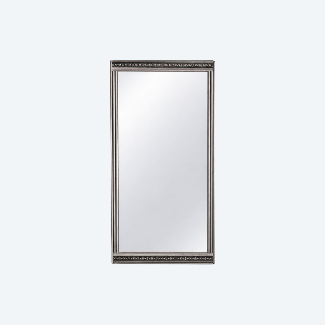 Miroir art déco argenté