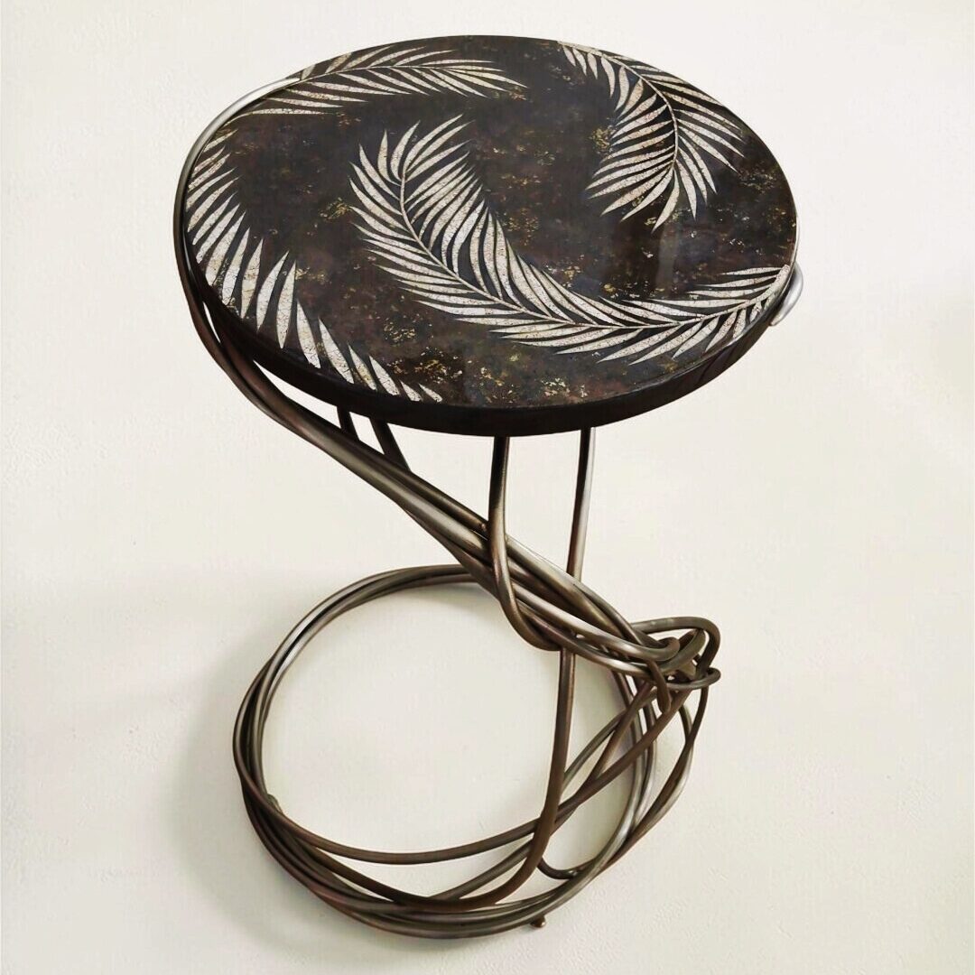 Guéridon en laque - Atelier Morganti