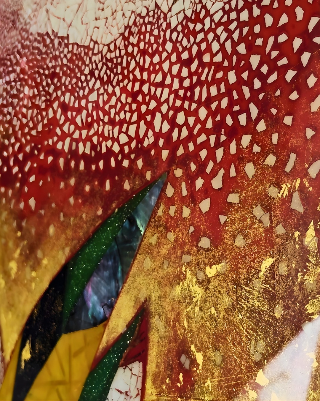 Miroir en laque et or - Atelier Morganti