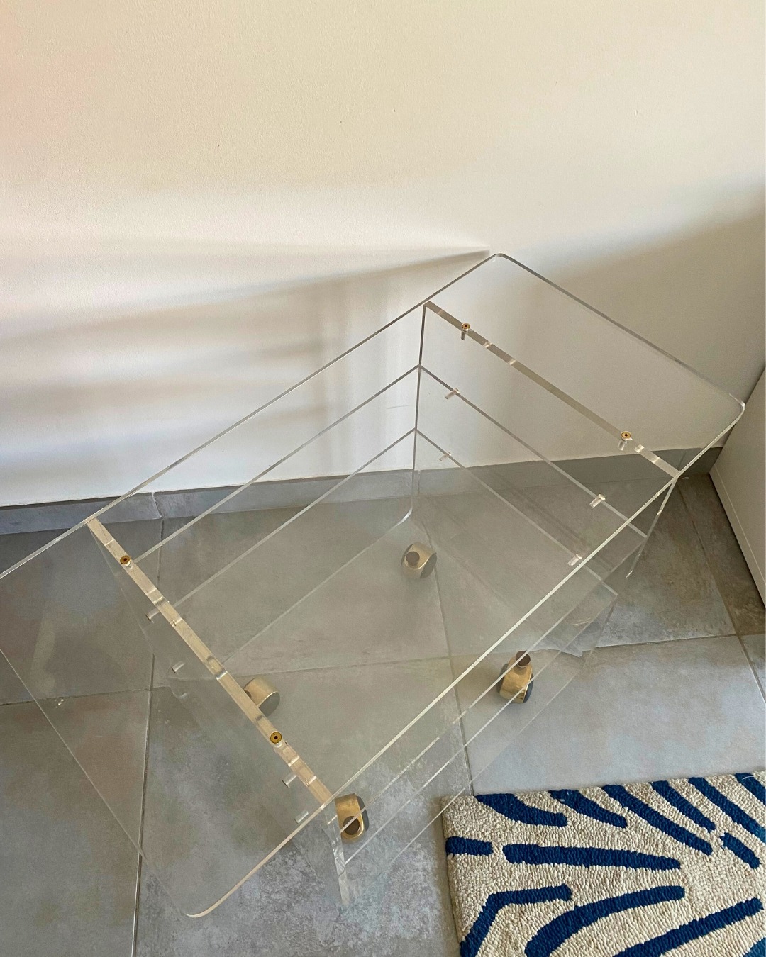 Desserte vintage, David Lange pour Les Invisibles du Marais - Années 70