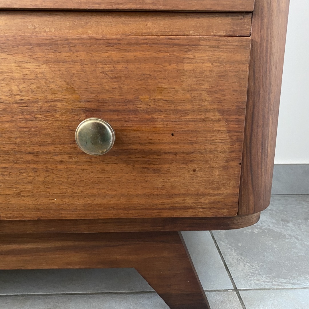 Commode années 60–70 en placage teck